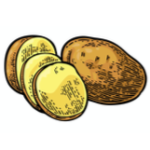 Alte Kartoffelsorten Vektor Mobile